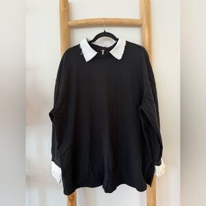 FREE PEOPLE Gianna Twofer in Black Combo (S)